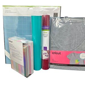 Cricut Lot Vinyl Cardstock Holographic Iron On Permanent Glitter Gift Crafting